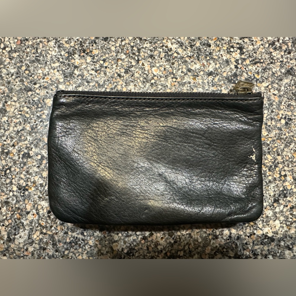 Fossil Black Leather Zip Wallet - Picture 3 of 6